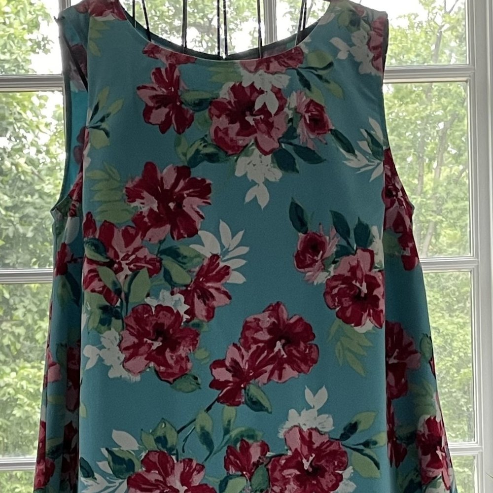 Talbots flowered "swing" sundress